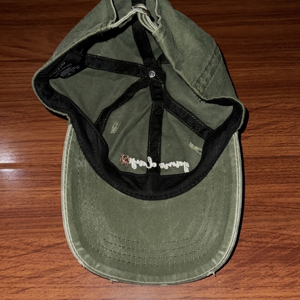 David Young Game Day Football Baseball Cap Hat vintage olive green NWOT unisex - Picture 4 of 5